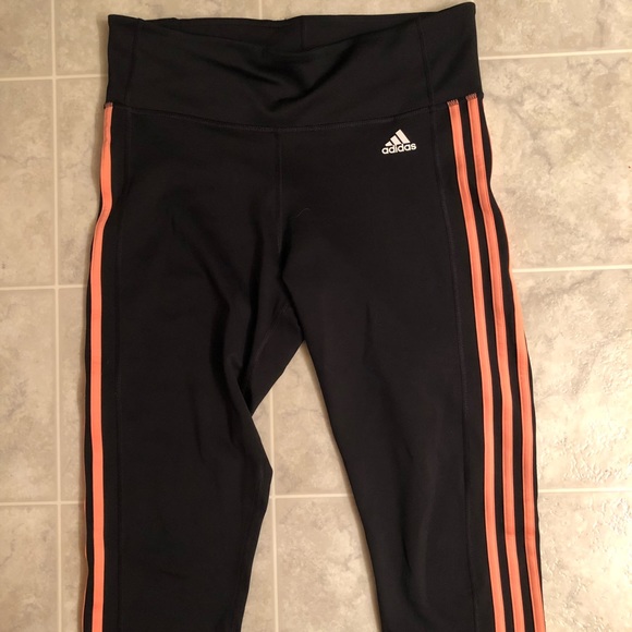 coral adidas leggings